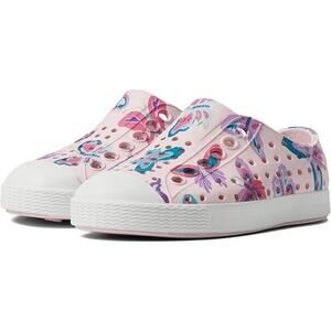 Native Kids' Girl's Pink Jefferson Butterfly Print Slip On Sneaker Shoes Size 13